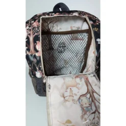 Kinderrucksack für Kindergarten oder Musikbox, mit Boho Waschbär, Personalisierung möglich