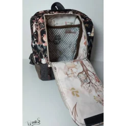 Kinderrucksack für Kindergarten oder Musikbox, mit Boho Waschbär, Personalisierung möglich