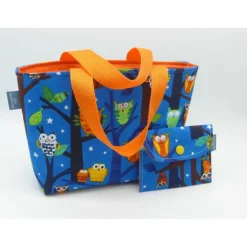 Kindertasche Eulenwald + Geldbeutel, Unikate von hessmade