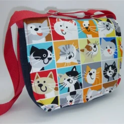 Kindertasche lustige Katzen Umhängetasche Kindergartentasche