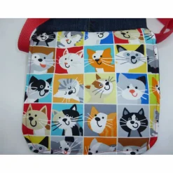 Kindertasche lustige Katzen Umhängetasche Kindergartentasche