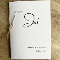 Kirchenheft Trauung Nr. 02 | Wir sagen Ja! | personalisierbar | Katholischer Gottesdienst | kirchliche Trauung