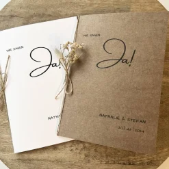 Kirchenheft Trauung Nr. 02 | Wir sagen Ja! | personalisierbar | Katholischer Gottesdienst | kirchliche Trauung