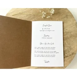 Kirchenheft Trauung Nr. 01 | personalisierbar | Katholischer Gottesdienst | kirchliche Trauung | Hochzeit | Kirche Heft