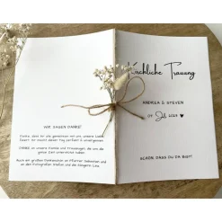 Kirchenheft Trauung Nr. 01 | personalisierbar | Katholischer Gottesdienst | kirchliche Trauung | Hochzeit | Kirche Heft