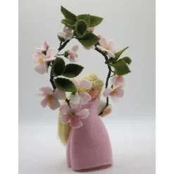 Kirschblüten Mädchen - Jahreszeitentisch - Waldorf Art - handgefertigte ,einzigartige Blumenkinder - Art.Nr.FR5