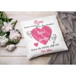 Kissen Mama geschenk mit Namen | Muttertags Geschenk | Geschenke Für Mama Frauen