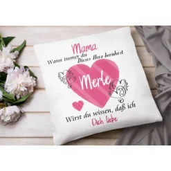 Kissen Mama geschenk mit Namen | Muttertags Geschenk | Geschenke Für Mama Frauen