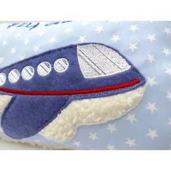 Kissen mit Namen Flugzeug Flugzeuge Namenskissen Taufkissen Kuschelkissen Kindergartenkissen Geburtsgeschenk