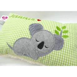 Kissen mit Namen Koala Beuteltier Namenskissen Taufkissen Kuschelkissen Kindergartenkissen Geburtsgeschenk