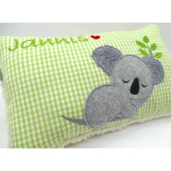 Kissen mit Namen Koala Beuteltier Namenskissen Taufkissen Kuschelkissen Kindergartenkissen Geburtsgeschenk