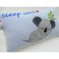 Kissen mit Namen Koala Beuteltier Namenskissen Taufkissen Kuschelkissen Kindergartenkissen Geburtsgeschenk