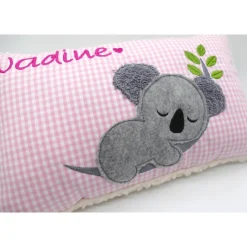 Kissen mit Namen Koala Beuteltier Namenskissen Taufkissen Kuschelkissen Kindergartenkissen Geburtsgeschenk
