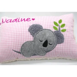 Kissen mit Namen Koala Beuteltier Namenskissen Taufkissen Kuschelkissen Kindergartenkissen Geburtsgeschenk