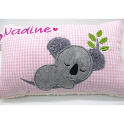 Kissen mit Namen Koala Beuteltier Namenskissen Taufkissen Kuschelkissen Kindergartenkissen Geburtsgeschenk