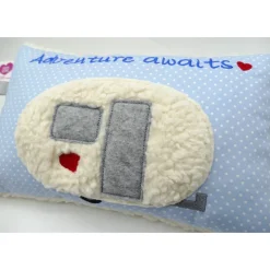 Kissen mit Namen Wohnwagen Camping Namenskissen Taufkissen Kuschelkissen Kindergartenkissen Geburtsgeschenk