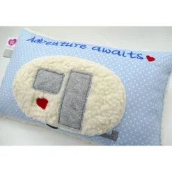 Kissen mit Namen Wohnwagen Camping Namenskissen Taufkissen Kuschelkissen Kindergartenkissen Geburtsgeschenk