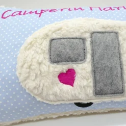 Kissen mit Namen Wohnwagen Camping Namenskissen Taufkissen Kuschelkissen Kindergartenkissen Geburtsgeschenk