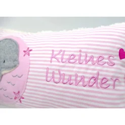 Kissen mit Namen,Delfin Delphin Wal Fisch Namenskissen Taufkissen Kuschelkissen Kindergartenkissen Geburtsgeschenk