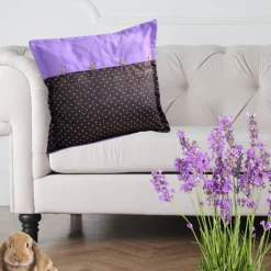 Kissenbezug 40x40/ Kissenhülle Ostern/ Osterhase aus Stoff /Ostergeschenk /Sofa Kissen / Osterhasen Deko / Kissen Lila