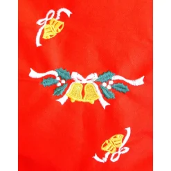 Kissenhülle in rot mit schöner Weihnachtsstickerei von Hobbyhaus