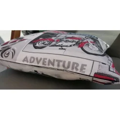 Kissenhülle 'Route 66', Motorrad, Unikat von hessmade