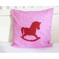 Kissenhülle Schaukelpferd Weihnachtsdeko