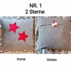 Kissenhülle Weihnachtsmotiv Handarbeit 40x40cm