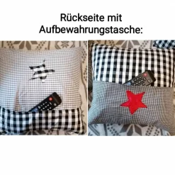 Kissenhülle Weihnachtsmotiv Handarbeit 40x40cm