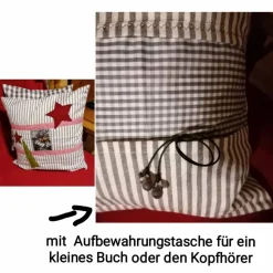 Kissenhülle Weihnachtsmotiv Handarbeit 40x40cm