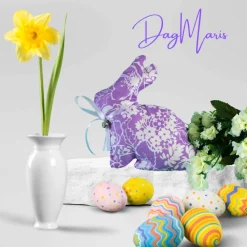 Kissenhülle 40x40 /Sofakissen /Ostergeschenk/Kissen Lila/Kissenbezug für Ostern/ Deko Kissen /Osterdekoration/Osterhasen