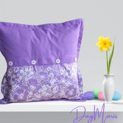 Kissenhülle 40x40 /Sofakissen /Ostergeschenk/Kissen Lila/Kissenbezug für Ostern/ Deko Kissen /Osterdekoration/Osterhasen