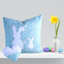 Kissenhülle 40x40 /Sofakissen /Ostergeschenk/Kissen grün/Kissenbezug für Ostern/ Deko Kissen /Osterdekoration/Osterhasen