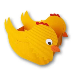 Küken Osternest, Hühnchen als Osterkörbchen oder Osterdeko, Frühlingsdekoration, Geschenkverpackung, Mitbringsel