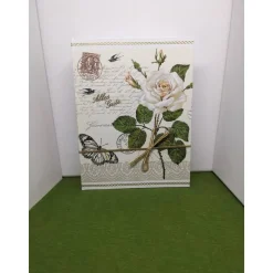 Klappdeckelbox mit Serviettenmotiv 