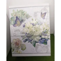 Klappdeckelbox mit Serviettenmotiv 