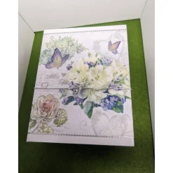 Klappdeckelbox mit Serviettenmotiv 