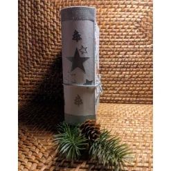 Klappdeckelbox mit Serviettenmotiv " Winterfütterung " Silber