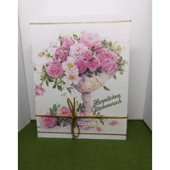 Klappdeckelbox mit Serviettenmotiv 