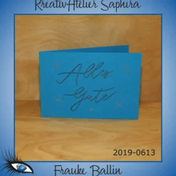 Klappkarte - GEBURTSTAG / HAPPY BIRTHDAY - DinB6 - [2019-0613] - handgeschrieben