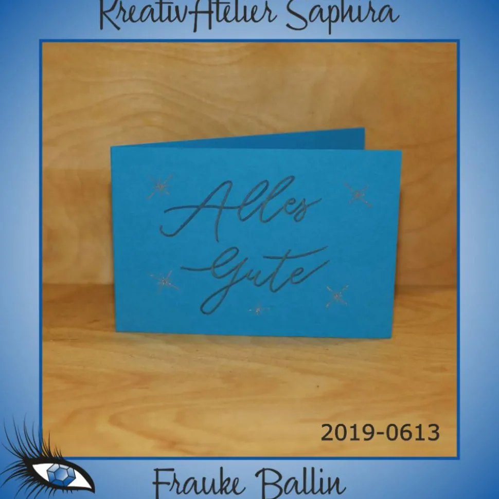 Klappkarte - GEBURTSTAG / HAPPY BIRTHDAY - DinB6 - [2019-0613] - handgeschrieben