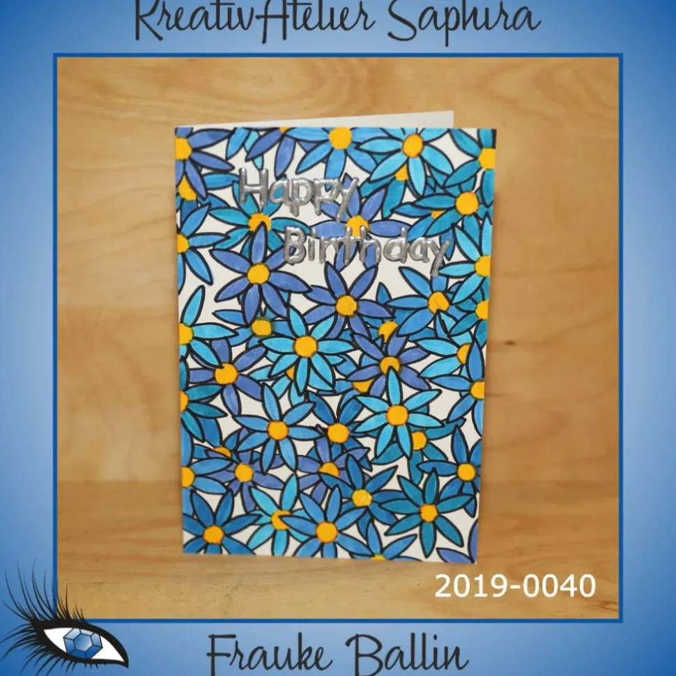 Klappkarte - GEBURTSTAG / HAPPY BIRTHDAY - DinB6 - [2019-0040]