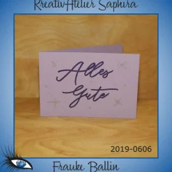 Klappkarte - GEBURTSTAG / HAPPY BIRTHDAY - DinB6 - [2019-0606] - handgeschrieben