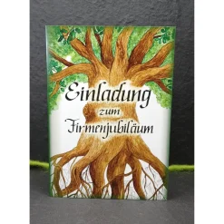 Klappkarte A6 'Einladung Firmenjubiläum'