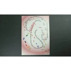 Klappkarte A6 "Einladung Fußspuren"