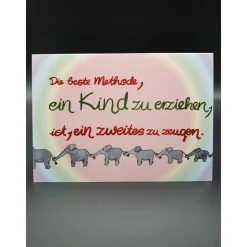 Klappkarte 'Die beste Methode ein Kind zu erziehen'