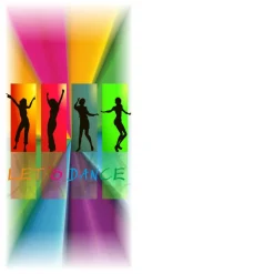 Klappkarte, Einladung,  für jeden Anlass geeignet, DIN lang hoch, Motiv: "Let´s dance 2"