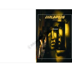 Klappkarte, Einladung, Glückwunschkarte, für jeden Anlass geeignet, DIN A6, " Art"