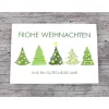 Klappkarte **Grüne Bäume** von ZWEIFARBIG Weihnachtswünsche Frohe Weihnachten Grußkarte Weihnacht