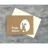 Klappkarte **Hase+Ei** von ZWEIFARBIG Kraftpapier Grußkarte Frohe Ostern Ostergrüße Osterkarte